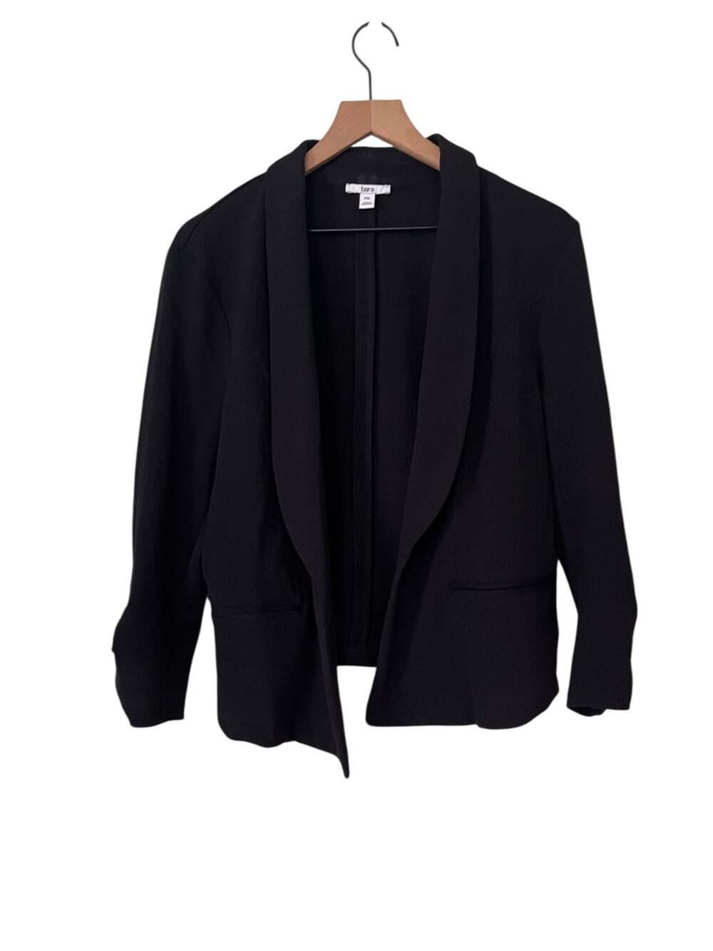 Bar III Open Blazer Lightweight Black Size Petite XL PXL